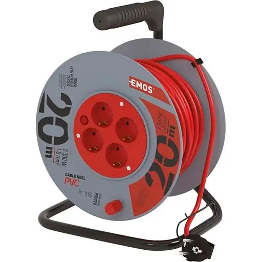 Сетевой фильтр-катушка 4 роз., 20 м (P09220) - фото 1