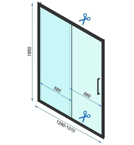 Душевая кабина Rea Rapid Slide 130x100 gold пристенная REA-KPL-09427, Универсальная, прозрачная, золотая - фото 6