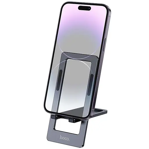 Підставка для телефону Hoco HD11 Volar metal folding Metal grey - фото 2