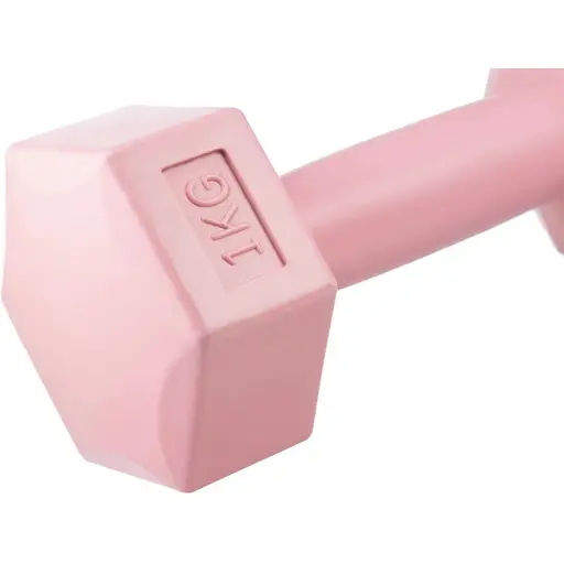Гантелі для фітнесу композитні Gymtek 2х1кг рожевий - фото 5