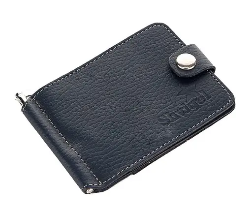 Добротный кожаный зажим для денег Shvigel 11х8 см acs0032269 - фото 2