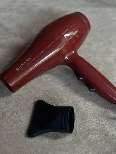 Фен для сушіння волосся Sokany SK-14012 2 швидкості 3 режими температури Червоний 2200 Вт - фото 3