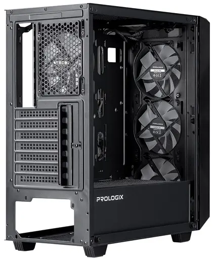 Корпус ProLogix E120 Tempered GlassMesh Black (E120 Black) Без БП - фото 5