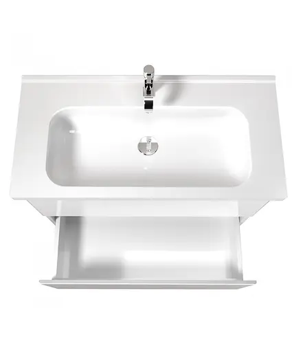 Тумба Мойдодир Палермо 100-U з умивальником ID-100 Білий - фото 7