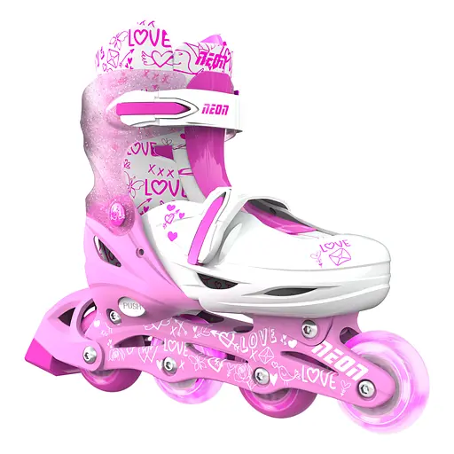 Ролики Neon Combo Skates Размер 34-37 Розовый - фото 2