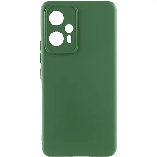 Чехол Silicone Cover Lakshmi Full Camera A для Xiaomi Redmi Note 12T Pro Зеленый / Dark green