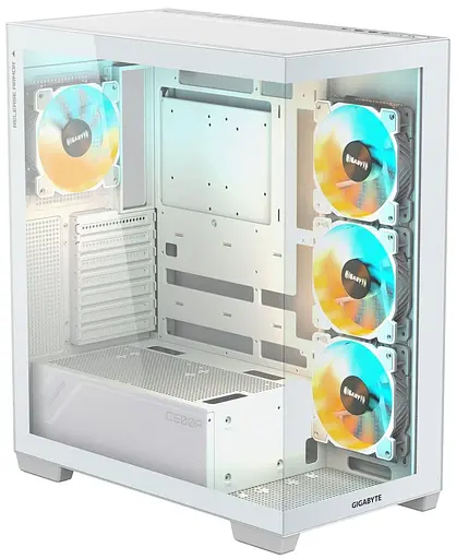 Корпус Gigabyte C500 Panoramic Stealth из закаленного стекла BTF, белый (GB-C500PI ST WHITE) без блока питания - фото 5