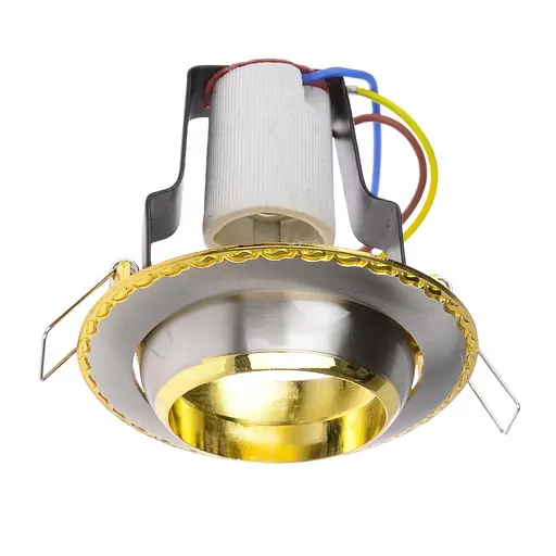 Светильник точечный Brille поворотный RO-50A SN/G 161240