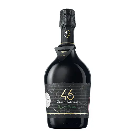 Вино ігристе 46 Parallel Grand Admiral Brut Nature 2019 витримане біле 0.75 л