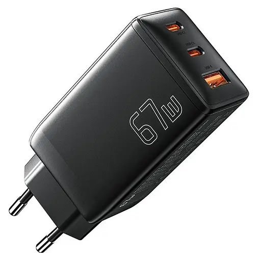 Сетевое зарядное устройство для EssagerDIANYUN 67W GaN travel charger 2C+A черный - фото 1