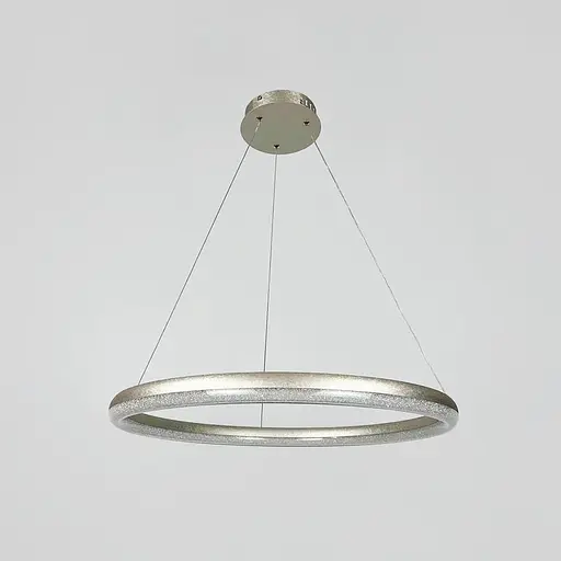 LED люстра підвісна в кільцевому корпусі Ø 65 см | Line F | Арт. MJ342-600 Ice Flower Silver - фото 5