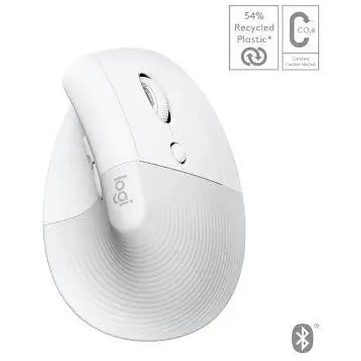 Миша Logitech Lift for Mac Vertical Ergonomic Mouse Off White (910-006477)
