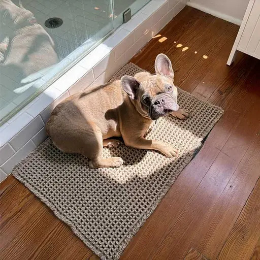 Килимок для ванної /туалету вафельний Lovely Svi - 50 x 80 см Сірий (237253) - фото 4