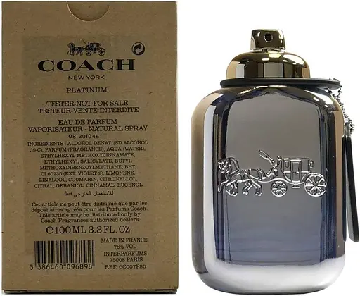 Оригинал Coach Platinum 100 мл ТЕСТЕР парфюмированная вода - фото 1