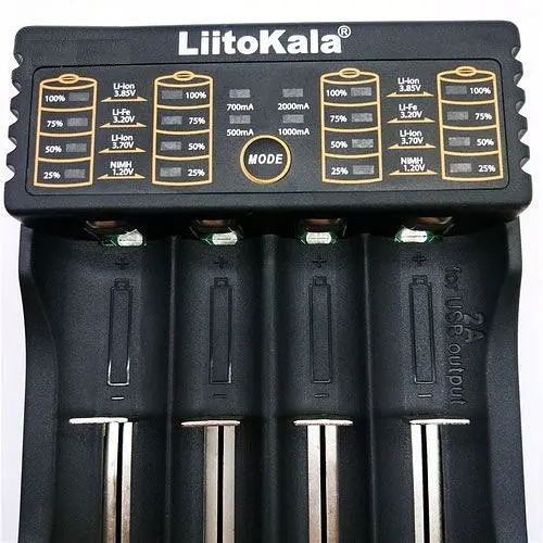 Заряднoe устройство Liitokala Lii-402 на 4 слота (для Ni-MH, Ni-CD, Li-Ion, LiFePO4) - фото 4