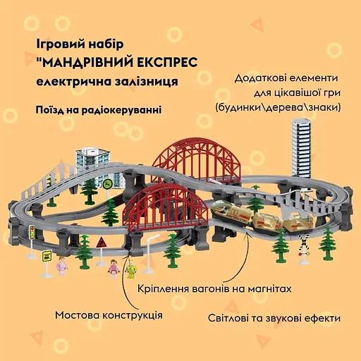 Игровой набор Otamanko Путешествующий Экспресс бежевый 129 деталей - фото 2