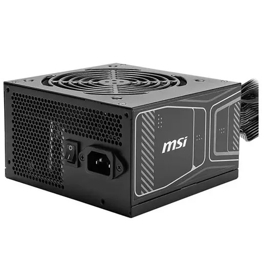 Блок питания 850 Вт, MSI MAG A850GN PCIE5, черный, 80+ золотистый, Active PFC, 12 см, 2xMolex/4xSATA/1x16-pin/2x6+2-pin - фото 1