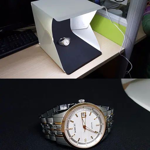 Photobox – лайтбокс з LED підсвічуванням для предметної зйомки 30см - фото 2