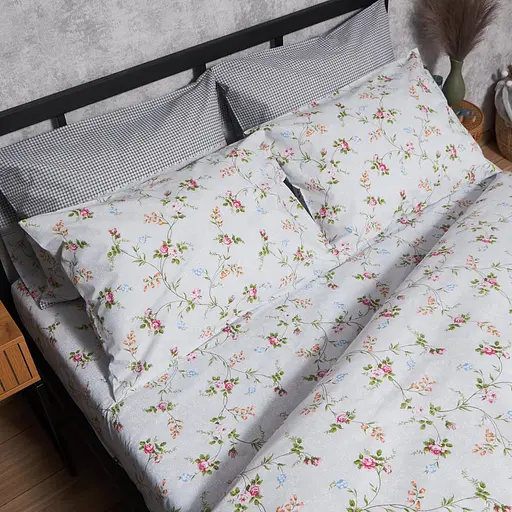 Комплект постельного белья Moon&Star Бязь Gold Люкс Romantic Bloom King Size 220x240 наволочки 2х40х60 - фото 3