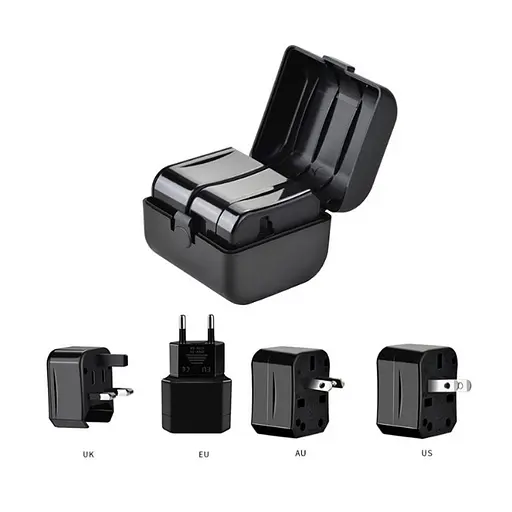 Адаптер Hoco для розетки перехідник євро USA UK все в одному (10А 220V) - фото 3