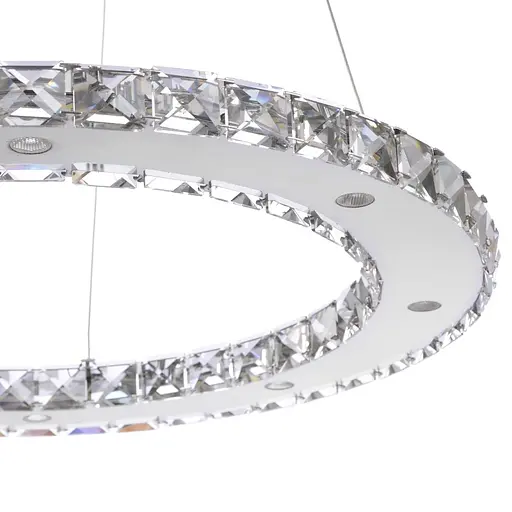 Люстра подвесная Brille хрустальная для холла LED 33W NW CH (BR-975S/1) - фото 3