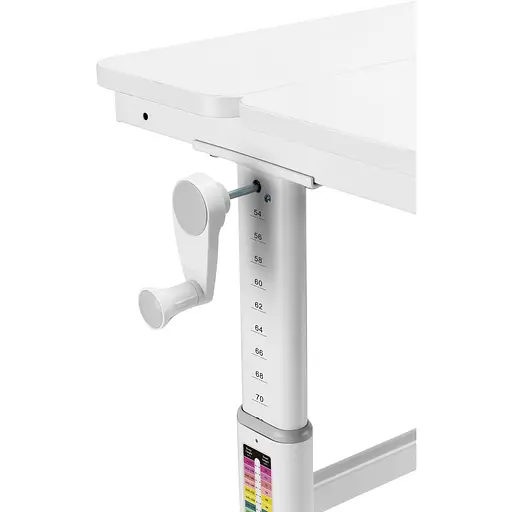 Стол компьютерный 2E CE301K-MECHANIC, регулировка высоты, механика, 54/76х120x60 см, белый - фото 9