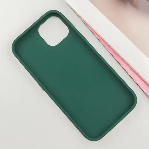 Чохол Epik TPU Bonbon Metal Style with MagSafe для Apple iPhone 14, 6.1 Зелений/Pine green - фото 2