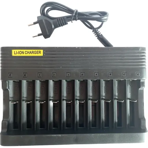 Зарядний пристрій на 10 відсіків Charger Li-ion MS-10810A (11664)