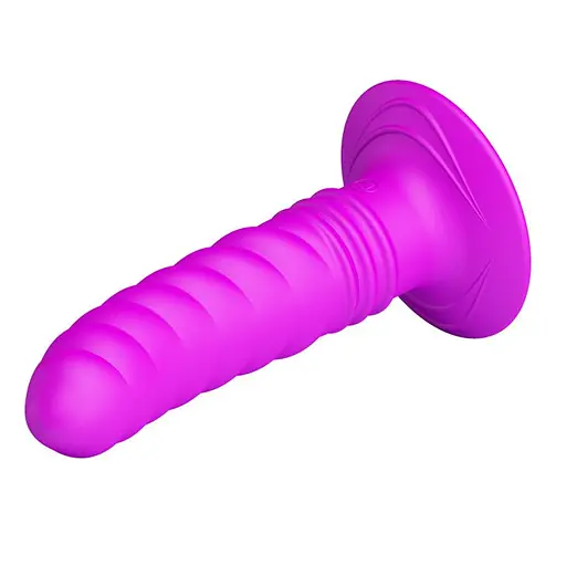 Анальная пробка с вибрацией Pretty Love Twist 12 см (фиолетовый) - фото 3