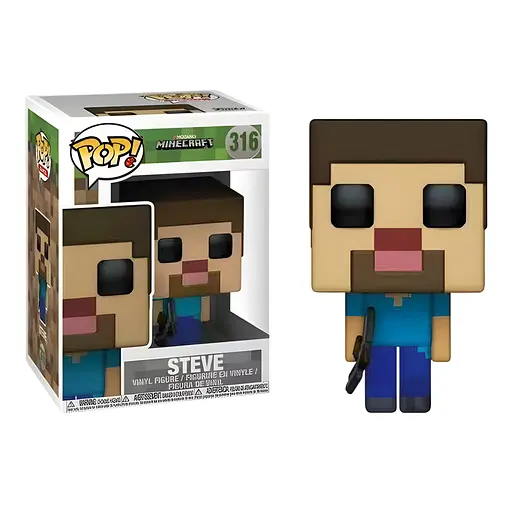Фигурка POP Minecraft Стив с киркой 10 см (2025-21)