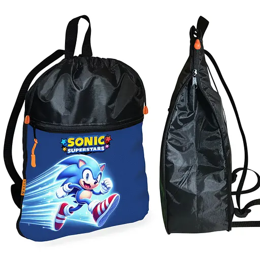 Шкільний рюкзак дитячий Супер Сонік + Сумка для взуття спортивної форми рюкзак-мішок для хлопчика (01835) - фото 2