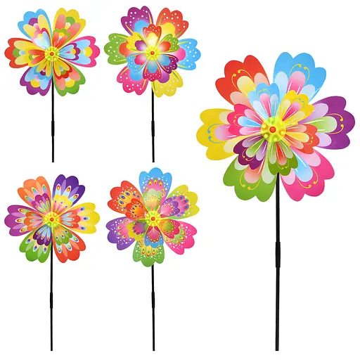 Ветряной цветок, диаметр 31 см, палочка 52 см, 32x31x3 см (В ассортименте) - фото 2