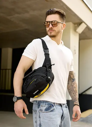 Сумка через плечо бананка Sambag Flex Pro 30×17×15 см (85451128m) - фото 6