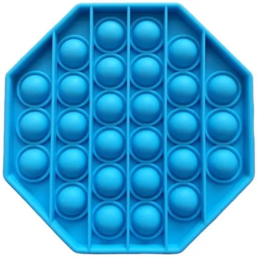 Сенсорна іграшка Pop it багатокутник синій - фото 1