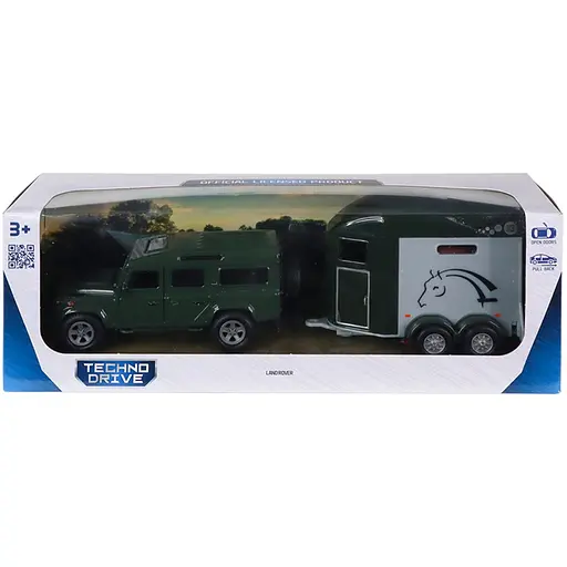 Ігровий набір TechnoDrive Land Rover з причіпом і фігурками коней (520460.270) - фото 12