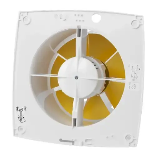 Вытяжной вентилятор Домовент 100 СТ с сеткой и таймером белого цвета - фото 3
