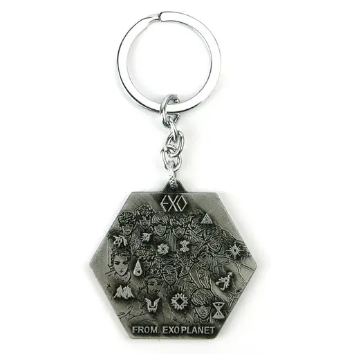 Брелок EXO PLANET серебро - фото 1
