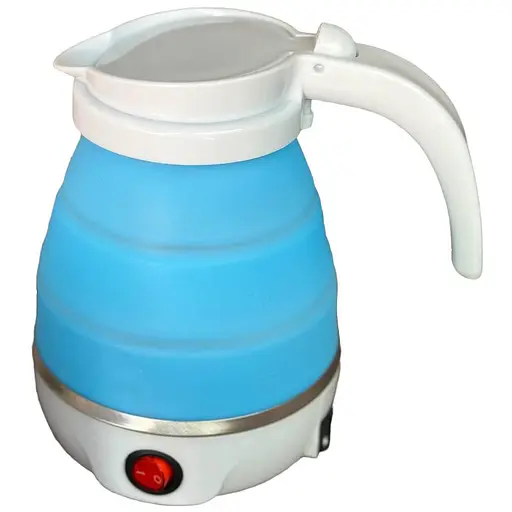 Дорожный складной мини электрочайник Edenberg EB-83596 600Вт Голубой - фото 1