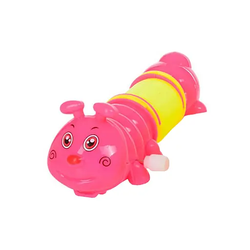 Детская заводная игрушка "Гусеница" Bambi LY2018C(Pink) с пружинкой - фото 1