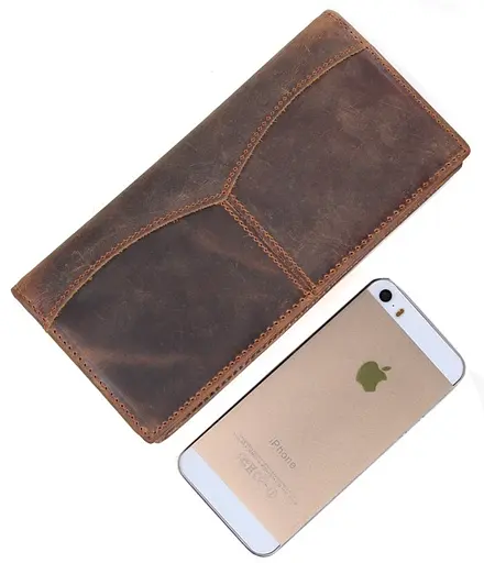 Мужской кожаный кошелек Vintage 9Х18 см acs0016067 - фото 3