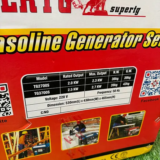 Генератор бензиновий SUPERTG TG3700C (2.7 КВТ) ручний стартер - фото 10