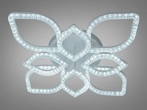 Стельова світлодіодна люстра Diasha біла 140 Вт 8 плафонів акрил без пульта - фото 3