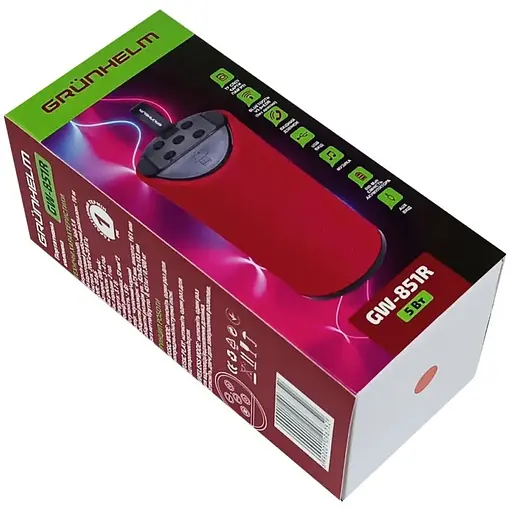 Портативная колонка Grunhelm GW-851R (129675) - фото 5