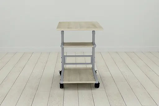 Стол приставной Ferrum-decor Адан 62x40x60 металл Серый ДСП Дуб Сонома 16мм (FRD-102501) - фото 4