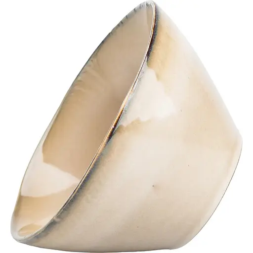 Салатниця порцелянова TS Kitchen 22.5 см у стилі ретро бежеа HP23376 - фото 5