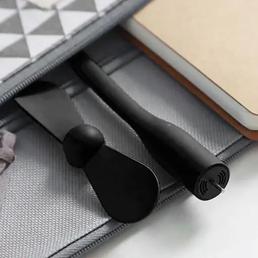 Вентилятор мобильный USB черный - фото 6