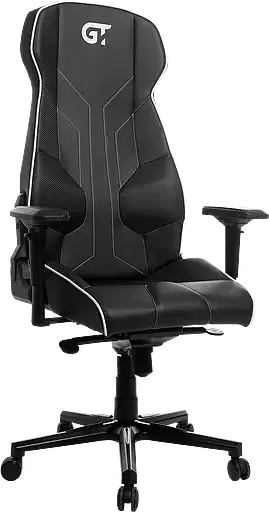 Геймерське крісло GT Racer чорне з білим (X-8007 Black/White) - фото 2