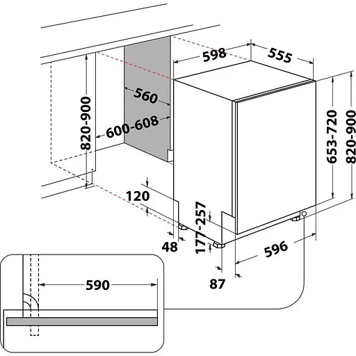 Посудомоечная машина Whirlpool WIC 3C33 PFE - фото 10