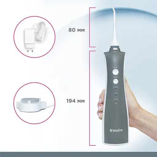 Портативний іригатор B.Well для ротової порожнини TH-912 - фото 6