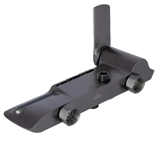 Душевая система универсальная Qtap Slavonice Gunmetal Black PVD с изливом QTSLA111GMB45905 - фото 8